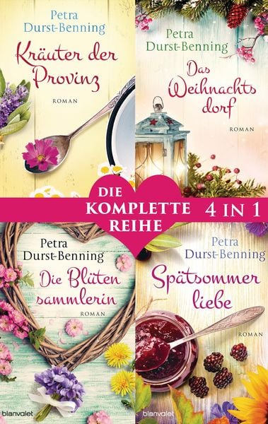 Produktbild: Die Maierhofen-Reihe Band 1-4: - Kr&auml;uter der Provinz / Das Weihnachtsdorf / Die Bl&uuml;tensammlerin / Sp&auml;tsommerliebe (4in1-Bundle)