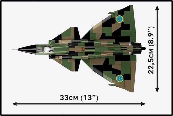 Produktbild: COBI Armed Forces 5911 - Saab AJS 37 Viggen, Bausatz 1:48, 911 Klemmbausteine