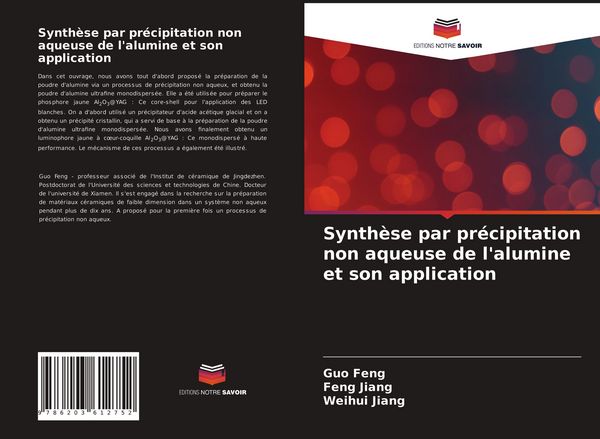 Produktbild: Synth&egrave;se par pr&eacute;cipitation non aqueuse de l'alumine et son application