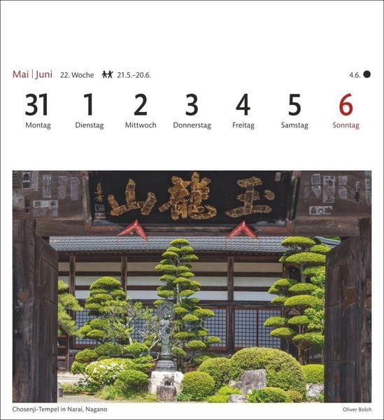 Produktbild: Japan Sehnsuchtskalender 2027 - Wochenkalender mit 53 Postkarten