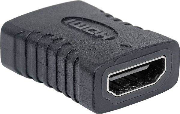 Produktbild: Manhattan 353465 HDMI Adapter [1x HDMI-Buchse - 1x HDMI-Buchse] Schwarz vergoldete Steckkontakte