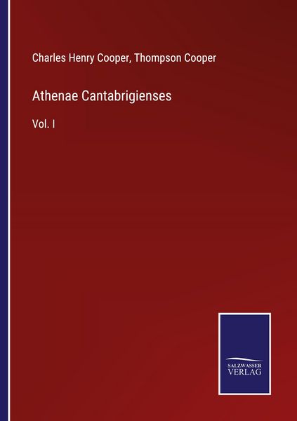 Produktbild: Athenae Cantabrigienses