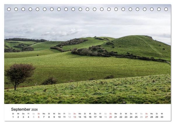 Produktbild: Englands wilder S&uuml;den (Tischkalender 2026 DIN A5 quer), CALVENDO Monatskalender