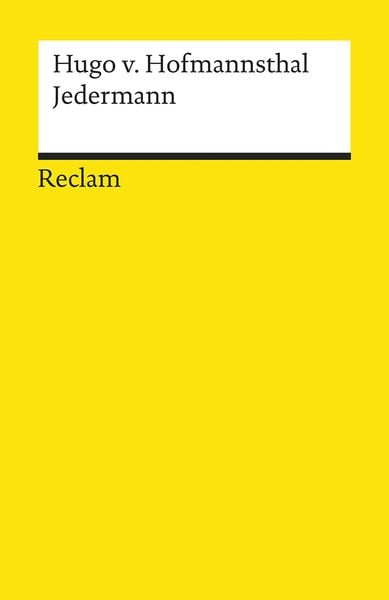 Produktbild: Jedermann. Das Spiel vom Sterben des reichen Mannes