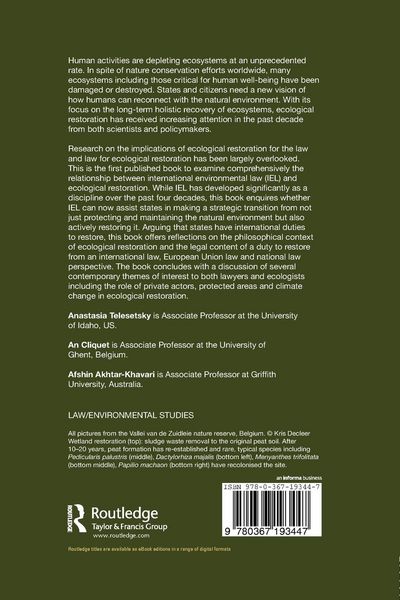 Produktbild: Ecological Restoration in International Environmental Law