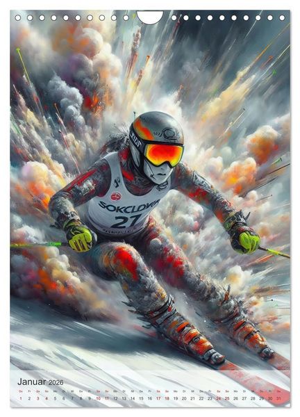 Produktbild: NEVER STOP THE SPORT (Wandkalender 2026 DIN A4 hoch), CALVENDO Monatskalender