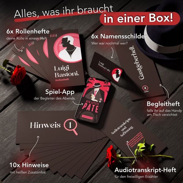Produktbild: CRIMECASES Krimidinner: Der letzte Pate