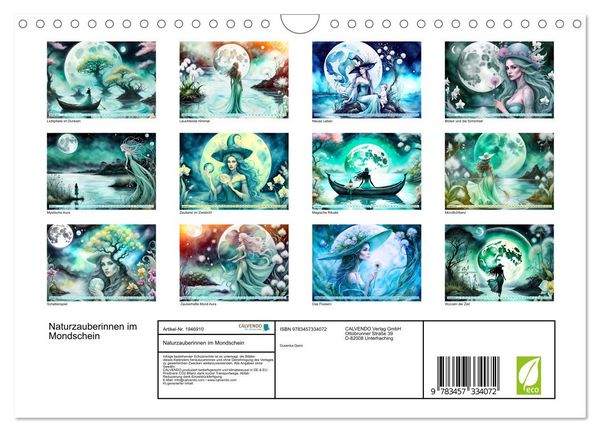 Produktbild: Naturzauberinnen im Mondschein (Wandkalender 2026 DIN A4 quer), CALVENDO Monatskalender
