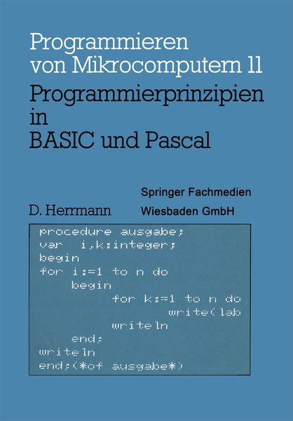 Produktbild: Programmierprinzipien in BASIC und Pascal