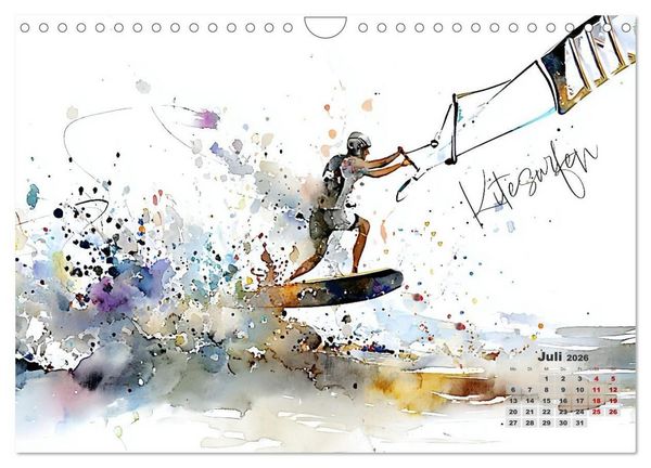 Produktbild: Olympische Luftspr&uuml;nge (Wandkalender 2026 DIN A4 quer), CALVENDO Monatskalender