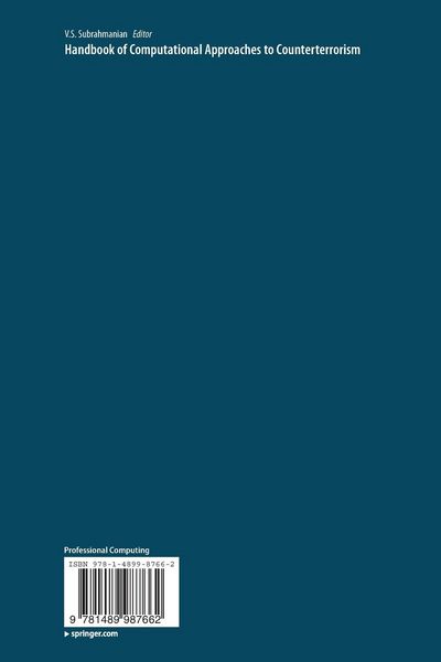Produktbild: Handbook of Computational Approaches to Counterterrorism