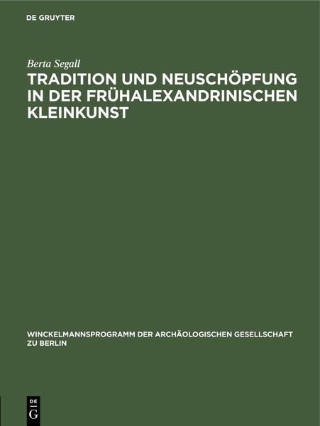 Produktbild: Tradition und Neusch&ouml;pfung in der fr&uuml;halexandrinischen Kleinkunst
