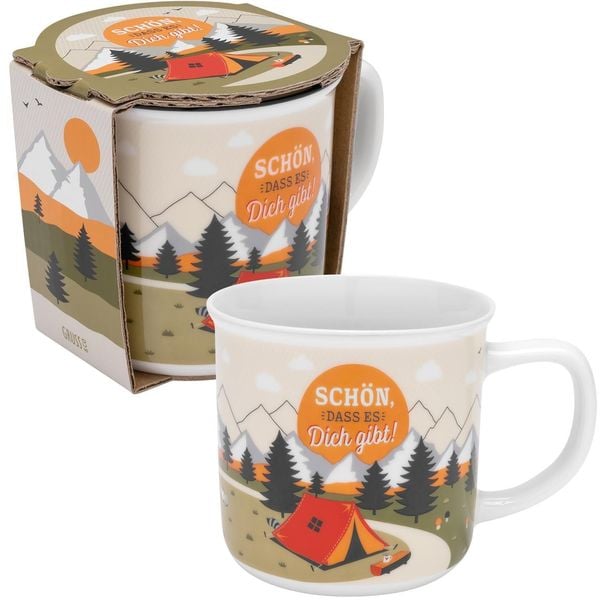 Produktbild: Tasse Motiv Fernweh Berge, in Geschenkbox