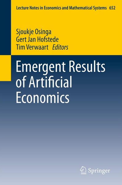 Produktbild: Emergent Results of Artificial Economics