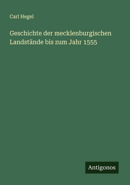 Produktbild: Geschichte der mecklenburgischen Landst&auml;nde bis zum Jahr 1555