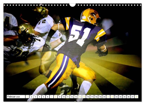 Produktbild: HEROES - American Football (Wandkalender 2026 DIN A3 quer), CALVENDO Monatskalender