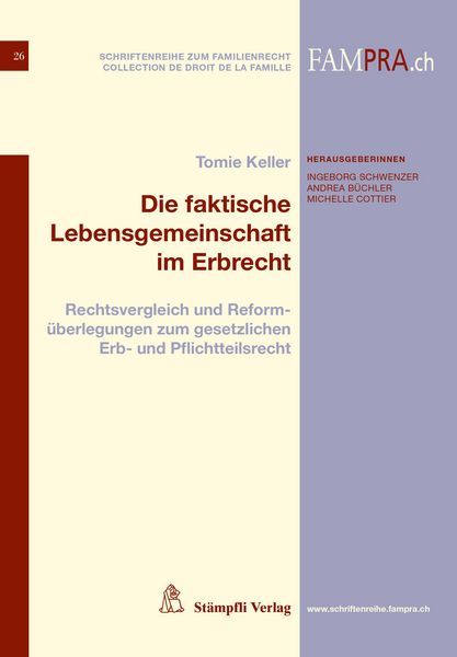 Produktbild: Die faktische Lebensgemeinschaft im Erbrecht