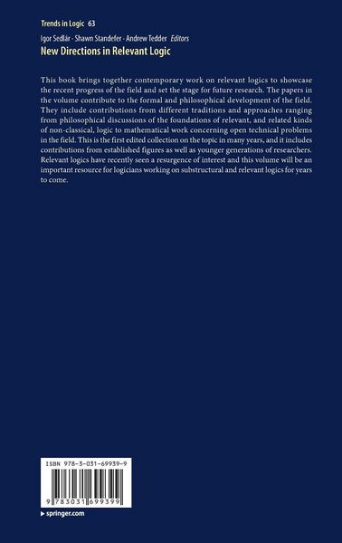 Produktbild: New Directions in Relevant Logic