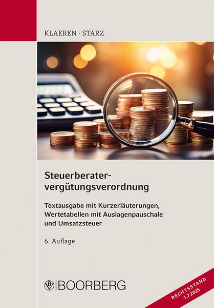 Produktbild: Steuerberaterverg&uuml;tungsverordnung