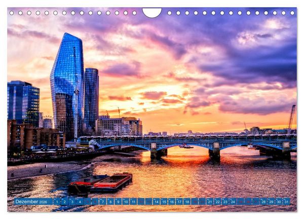 Produktbild: London Architektur (Wandkalender 2026 DIN A4 quer), CALVENDO Monatskalender