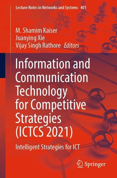 Produktbild: Information and Communication Technology for Competitive Strategies (ICTCS 2021)