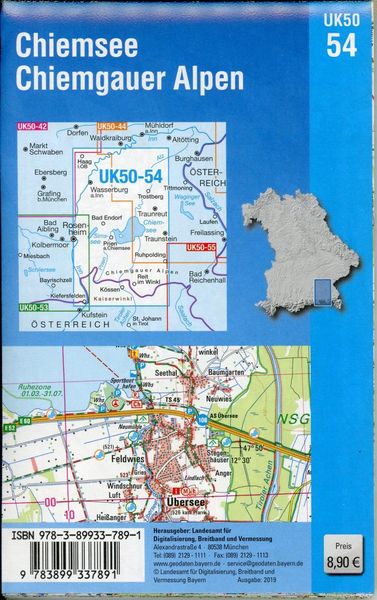 Produktbild: UK50-54 Chiemsee, Chiemgauer Alpen