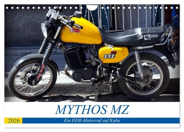 Produktbild: Mythos MZ - Ein DDR-Motorrad auf Kuba (Wandkalender 2026 DIN A4 quer), CALVENDO Monatskalender