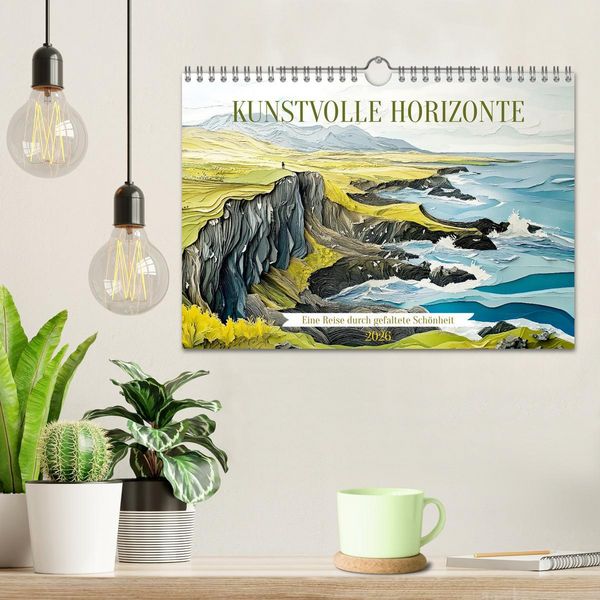 Produktbild: Kunstvolle Horizonte (Wandkalender 2026 DIN A4 quer), CALVENDO Monatskalender