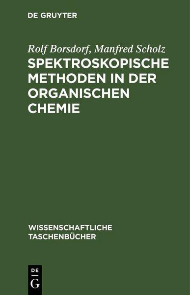 Produktbild: Spektroskopische Methoden in der organischen Chemie