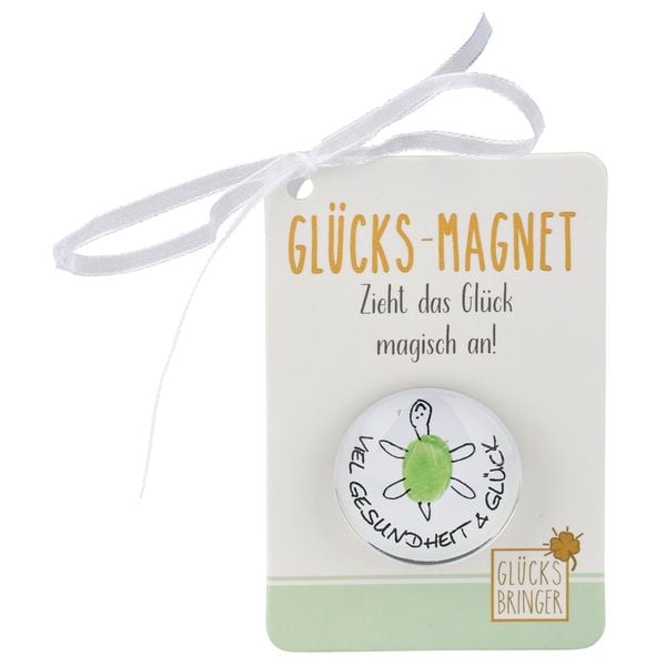 Glücksmagnet aus Glas, Schildkröte