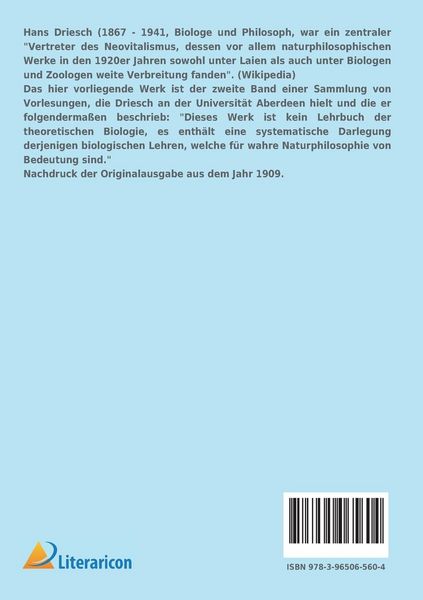 Produktbild: Philosophie des Organischen