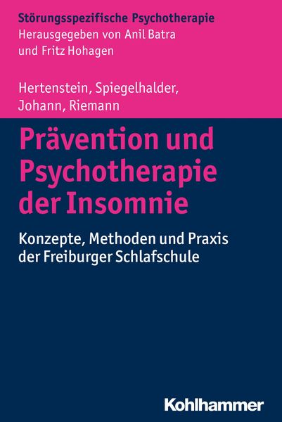 Produktbild: Prävention und Psychotherapie der Insomnie
