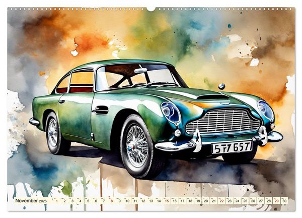 Produktbild: Oldtimer - Kultmodelle aus den 1960er Jahren (Wandkalender 2026 DIN A2 quer), CALVENDO Monatskalender
