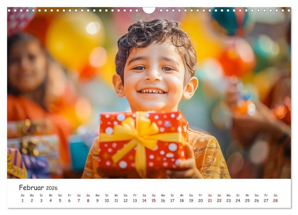 Produktbild: Die Sprache des Herzens - L&auml;cheln als Ausdruck der Menschlichkeit durch eine KI in Szene gesetzt (Wandkalender 2026 DIN A3 quer), CALVENDO Monatskalender