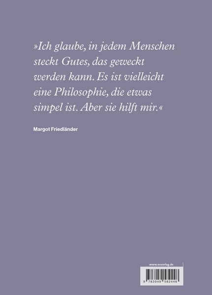 Produktbild: Margot Friedl&auml;nder. Eine Stimme f&uuml;r das Leben