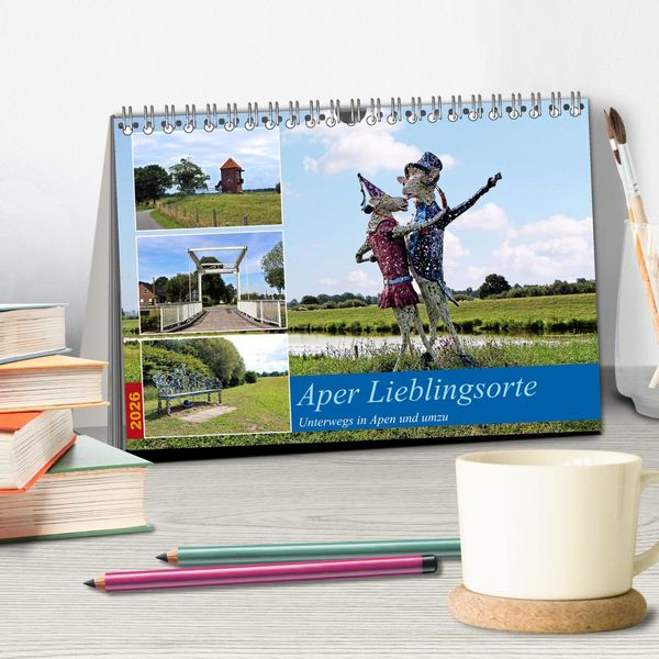 Produktbild: Aper Lieblingsorte (Tischkalender 2026 DIN A5 quer), CALVENDO Monatskalender