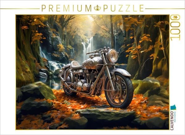 Produktbild: CALVENDO Puzzle Rast am Wasserfall | 1000 Teile Lege-Gr&ouml;&szlig;e 64x48cm Foto-Puzzle f&uuml;r gl&uuml;ckliche Stunden