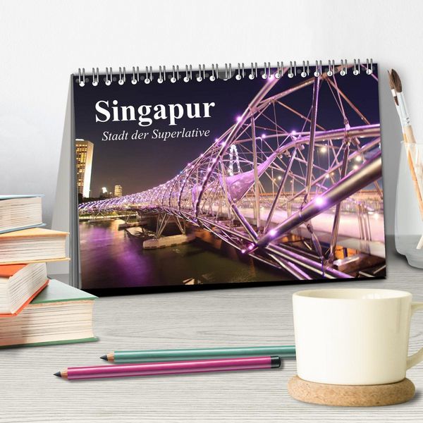 Produktbild: Singapur. Stadt der Superlative (Tischkalender 2026 DIN A5 quer), CALVENDO Monatskalender