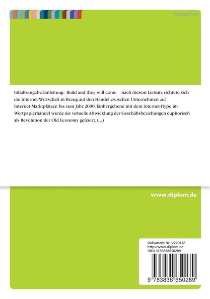 Produktbild: E-Markets