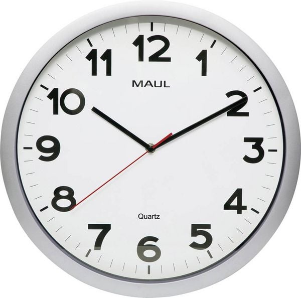 Produktbild: Maul 9054195 Quarz Wanduhr 40cm x 400mm x 35mm x 48mm Silber