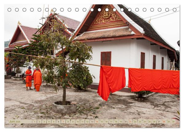 Produktbild: Laos - eine Bildreise (Tischkalender 2026 DIN A5 quer), CALVENDO Monatskalender