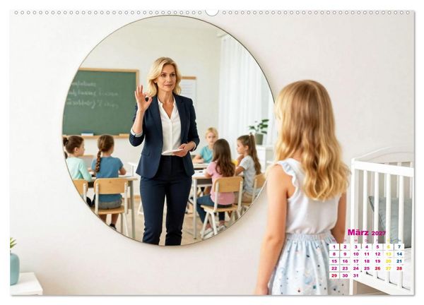 Produktbild: Zukunft im Spiegelbild - Tr&auml;ume ver&auml;ndern sich nicht, sie reifen (hochwertiger Premium Wandkalender 2027 DIN A2 quer), Kunstdruck in Hochglanz