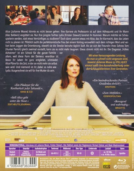 Produktbild: Still Alice - Mein Leben ohne gestern
