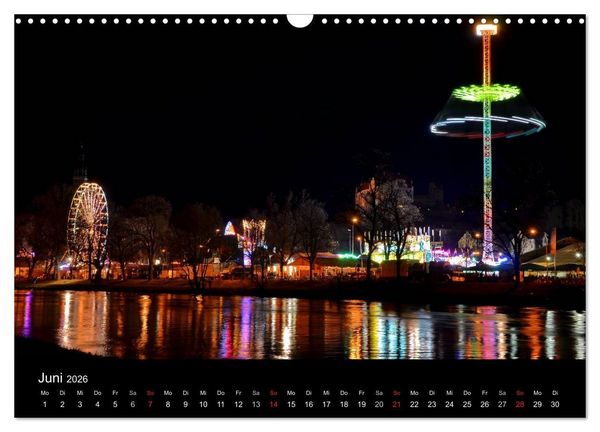 Produktbild: Landshut bei Tag und Nacht (Wandkalender 2026 DIN A3 quer), CALVENDO Monatskalender