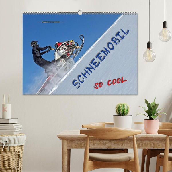 Produktbild: Schneemobil - so cool (Wandkalender 2026 DIN A2 quer), CALVENDO Monatskalender
