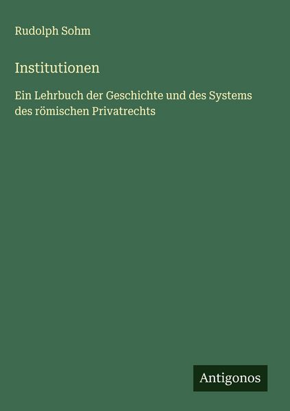 Produktbild: Institutionen