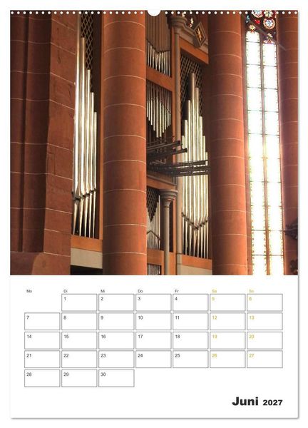 Produktbild: Orgeln zum Verlieben! (Wandkalender 2027 DIN A2 hoch), CALVENDO Monatskalender