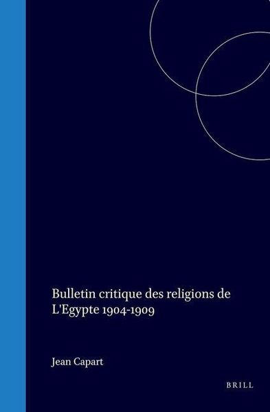 Produktbild: Bulletin Critique Des Religions de l'Egypte 1904-1909