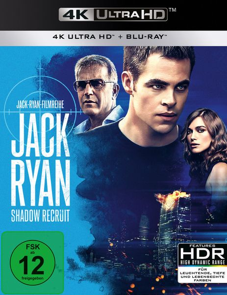 Jack Ryan - Shadow Recruit (4K Ultra HD) (+ Blu-ray 2D), Blu-ray 4K