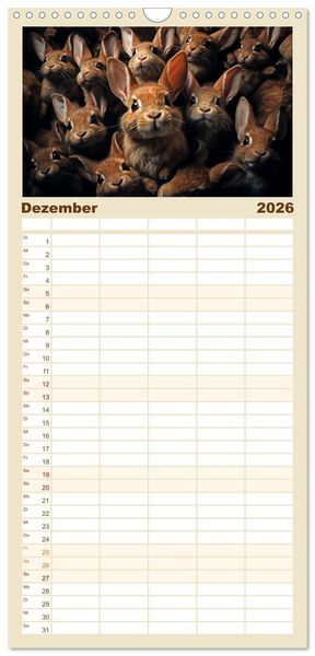 Produktbild: Familienplaner 2026 - Mehr ist einfach besser mit 5 Spalten (Wandkalender, 21 x 45 cm) CALVENDO